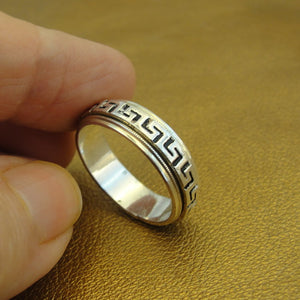 Hadar Designers Handmade Modern Art 925 Sterling Silver Ring size 9.5 (H) LAST