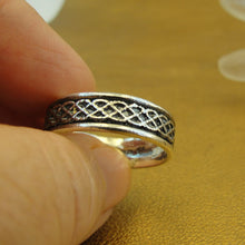 Load image into Gallery viewer, Hadar Designers Handmade Wedding Men Art 925 Silver Ring size 11.5, 12 (H) LAST