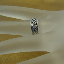 Load image into Gallery viewer, Hadar Designers Sterling Silver Filigree Ring 7.5,8 Delicate Handmade () Last