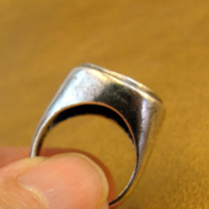 Hadar Designers Handmade 9k Yellow Gold Sterling Silver Ring sz 6, 6.5 (SP) LAST