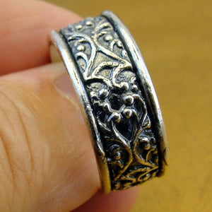 Hadar Designers 925 sterling silver band ring size 10, 10.5 art handmade () last