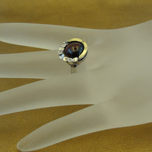 Load image into Gallery viewer, Hadar Designers Garnet Ring 9k Yellow Gold Sterling Silver  5,6,7,8,9 (MS)
