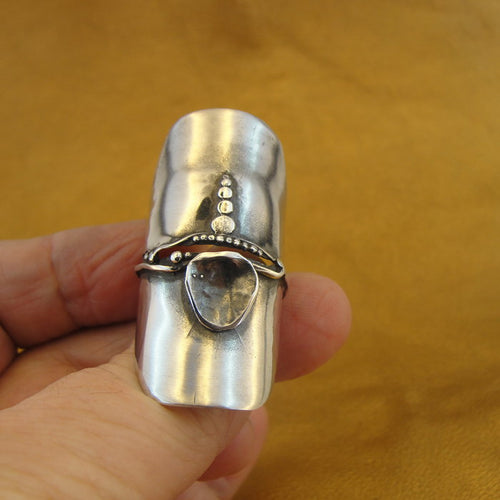 Hadar Designers Artistic 925 Sterling Silver Ring, Handmade (H106) Y