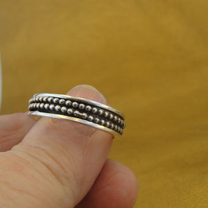 Silver Swivel Spinner Ring  925 Sterling10, 10.5 Hadar Designers Handmade  (B SALE