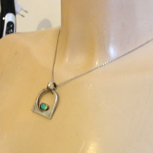 Hadar Designers Opal 9k Yellow Gold 925 Sterling Silver Gift Handmade Pendant (H