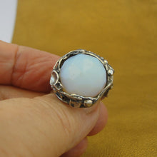 Load image into Gallery viewer, Opalite Ring 925 Sterling Silver  size 7,7.5,8 Handmade Hadar Designers (H) y