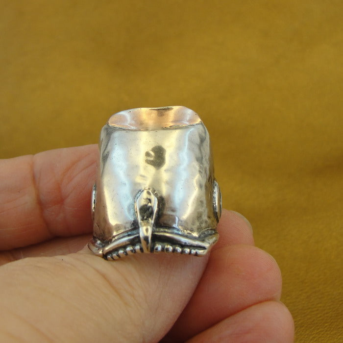Ring 925 Silver 9k Rose Gold  size 9, 9.5 Handmade Hadar Designers  (H) SALE