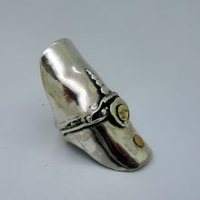 Load image into Gallery viewer, Hadar Designers 9k Yellow Gold 925 Silver Ring size 7.5,8,8.5,9 Handmade (H106)