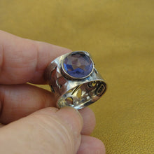Load image into Gallery viewer, Hadar Designers Lavender Amethyst CZ Ring 6.5,7,7.5 Handmade Sterling Silver (hY
