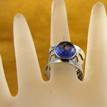 Load image into Gallery viewer, Hadar Designers Lavender Amethyst CZ Ring 6.5,7,7.5 Handmade Sterling Silver (hY