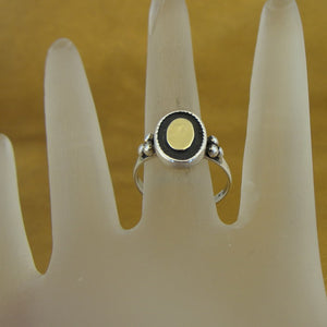 Hadar Designers 9k Yellow Gold Sterling Silver Ring sz 5,6,7,8,9 Handmade (VS)