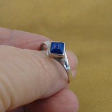 Load image into Gallery viewer, Hadar Designers Handmade Sterling Silver Blue Lapis Ring sz 8.5,9 (H) SALE