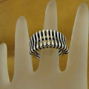 Hadar Designers 925 Sterling Silver Ring 7.5, 8, 8.5 Handmade Artistic (H) LAST