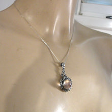 Load image into Gallery viewer, Hadar Designers rock crystal ball pendant sterling silver  handmade art (h) last
