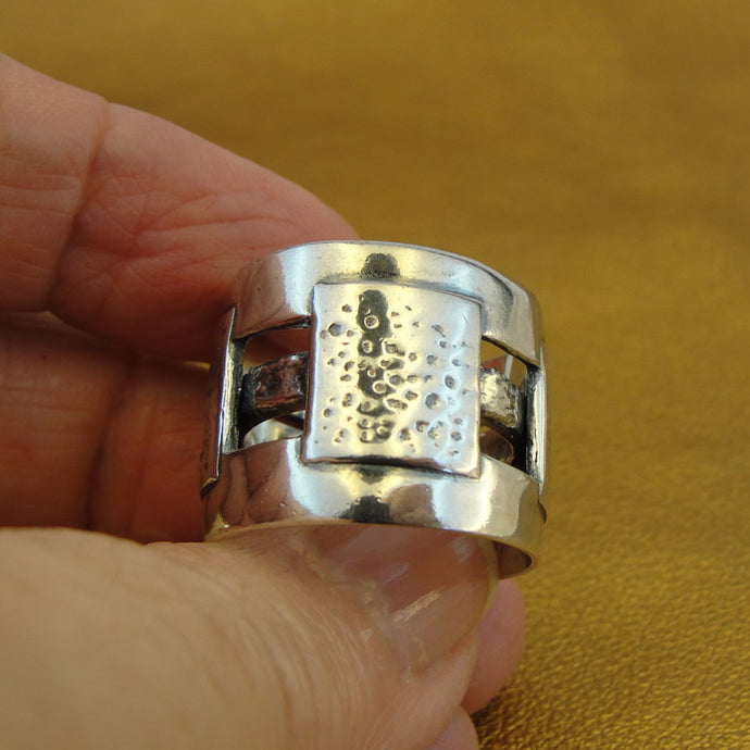 Hadar Designers 925 Sterling Silver Ring 7.5, 8, 11, 11.5 Handmade Art (H) SALE