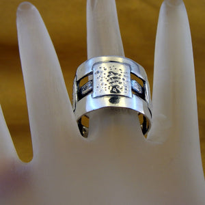 Hadar Designers 925 Sterling Silver Ring 7.5, 8, 11, 11.5 Handmade Art (H) SALE