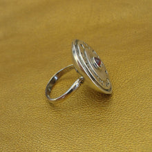 Load image into Gallery viewer, Hadar Designers Pink Tourmaline Ring 7.5, 8 Handmade 925 Sterling Silver (H)y