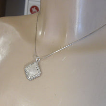 Load image into Gallery viewer, Hadar Designers Handmade Brushed 925 Silver Zircon Pendant Earrings Set () SALE