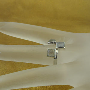 Hadar Designers Moonstone Ring size 7.5, 8 Handmade 925 Sterling Silver (H) SALE