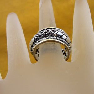 Hadar Designers Swivel 9k Yellow Gold 925 Silver Pink Zircon Ring 6.5,7 (SN)SALE