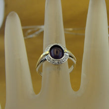 Load image into Gallery viewer, Hadar Designers Handmade 9k Yellow Gold 925 Silver Amethyst Ring 6,7,8,9(ms1079