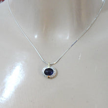 Load image into Gallery viewer, Hadar Designers Handmade 9k Yellow Gold 925 Silver Amethyst Pendant (ms)