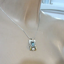 Load image into Gallery viewer, Hadar Designers Blue topaz Earrings Pendant Set Handmade 9k Gold 925 Silver (MS