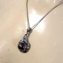 Load image into Gallery viewer, Hadar Designers Crystal Ball Pendant 925 Sterling Silver Unique Art Handmade(H)y