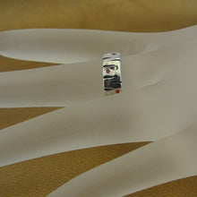 Load image into Gallery viewer, Hadar Designers Red Zircon Ring 925 Sterling Silver sz 5,6,7,8 (MS)8y