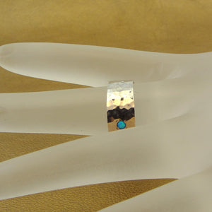 Opal Ring 9k Rose Gold 925 Silver  sz 7.5 Handmade Hadar Designers  (I R306) Y