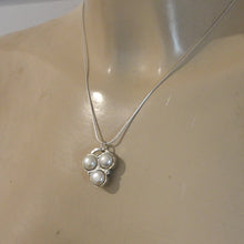 Load image into Gallery viewer, Hadar Designers Lapis Pearl 2 in 1 pendant 925 sterling silver handmade Art (H)y