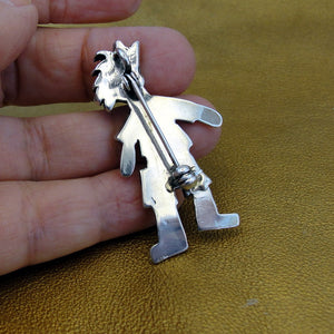 Hadar Designers ART Brooch Pin 925 Sterling Silver Israel Handmade (H)y