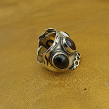 Load image into Gallery viewer, Hadar Designers Garnet Ring 925 Sterling Silver size 6,7,8,9,10 Handmade (H 152)