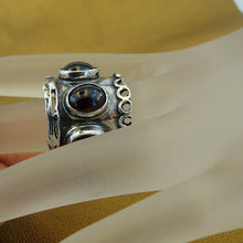 Load image into Gallery viewer, Hadar Designers Garnet Ring 925 Sterling Silver size 6,7,8,9,10 Handmade (H 152)