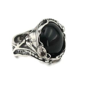Hadar Designers onyx ring 925 sterling silver size 7,7.5,8,8.5,9 handmade (H