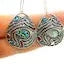 Blue Opal Necklace 925 Sterling Silver Handmade Dangle Hadar Designers (AS)