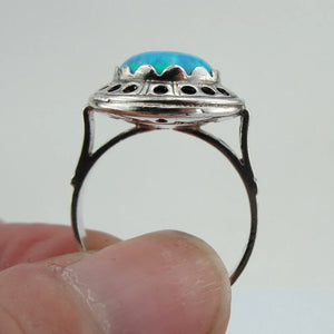 Hadar Designers Fire Opal Ring sz 6.5,7 Handmade 925 Sterling Silver () LAST