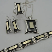 Load image into Gallery viewer, Hadar Designers Modern Earrings 9K Yellow Gold Sterling Silver Handmade (s 2608)