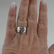 Load image into Gallery viewer, Hadar Designers Handmade 9k Yellow Gold Sterling Silver Zircon Ring 6,7,8,9, (M)