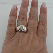 Load image into Gallery viewer, Hadar Designers White Zircon Ring 6,5,7,8.5 9k Yellow Gold 925 Silver (ms)y