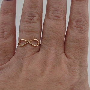 Ring 14k Yellow Gold filled size 5.5,6,7,7.5,8 Young Delicate Handmade Hadar Designers ()Y