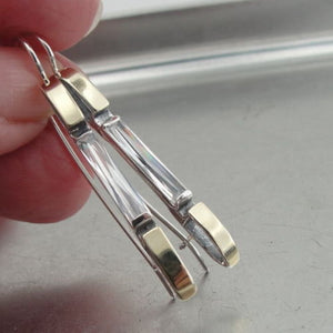 Hadar Designers White Zircon Earrings 9k Yellow Gold Sterling Silver (ms 664)