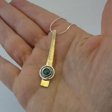 Load image into Gallery viewer, Hadar Designers 9k Yellow Gold 925 Silver Kyanite Earrings Handmade (ms 1609)