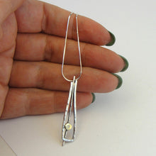 Load image into Gallery viewer, Hadar Designers White Zircon Earrings Handmade 9k Yellow Gold 925 Silver (MS 1666)