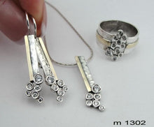 Load image into Gallery viewer, Hadar Designers Handmade Sweet Art 9k Rose Gold Garnet Stud Earrings (I e117)