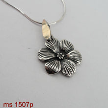 Load image into Gallery viewer, Hadar Designers floral pendant yellow gold 925 sterling silver (ms 1507)py