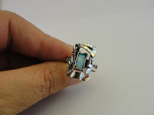 Load image into Gallery viewer, Hadar Designers Black Onyx 6,7,7.5,8,9 Ring 9k Yellow Gold Sterling Silver (ms