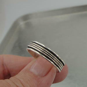 Hadar Designers Men Swivel Spinner 925 Sterling Silver Ring size 10.5 () SALE