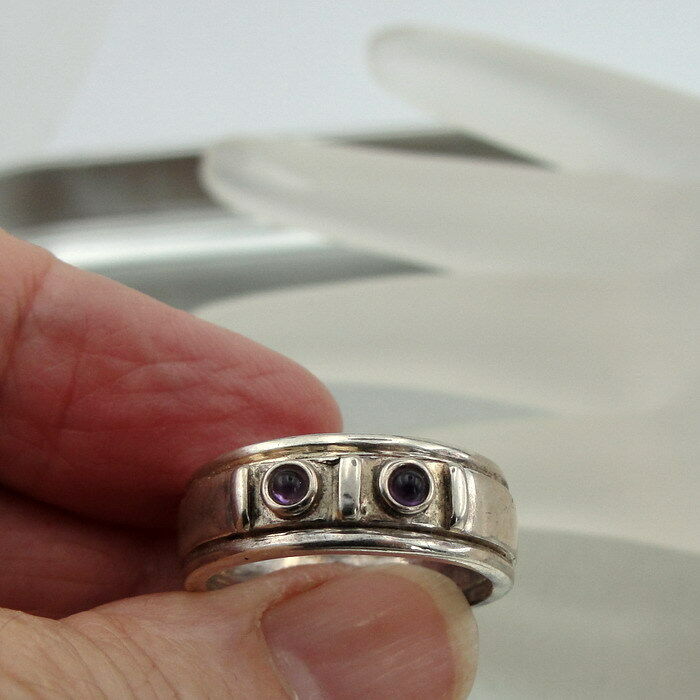 Hadar Designers Pink Tourmaline Ring size 7, 7.5, 8 Handmade 925 Silver (H) SALE