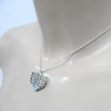 Load image into Gallery viewer, Hadar Designer Heart Pendant Handmade 925 Silver Filigree Roman Glass (as) Y 